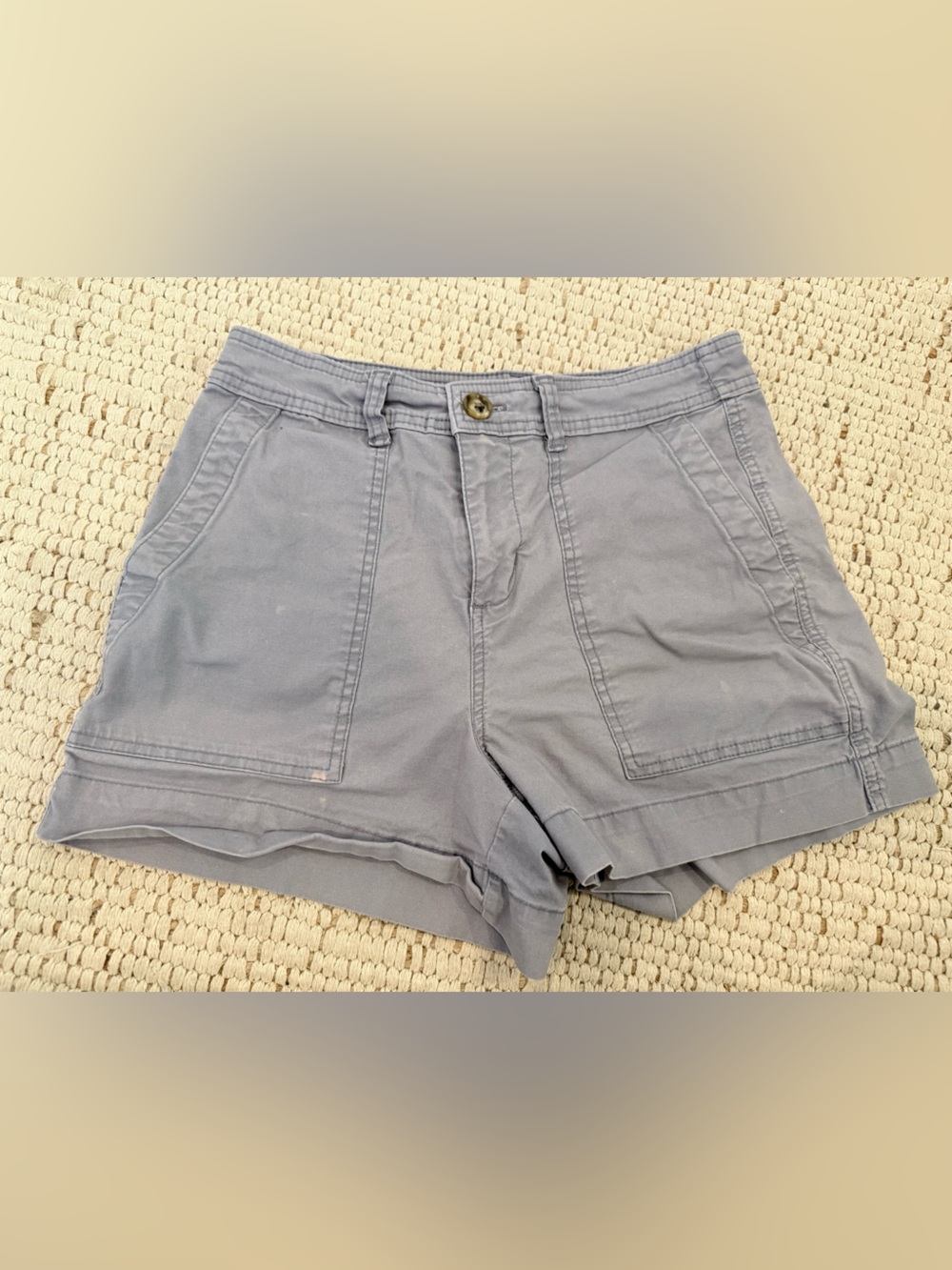 a new day Light Grey High-Waist Utility Shorts